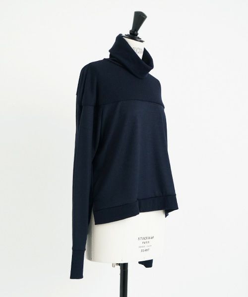 Mochi.モチ.turtleneck knit [navy]