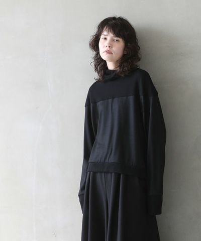 Mochi モチ turtleneck knit [black]