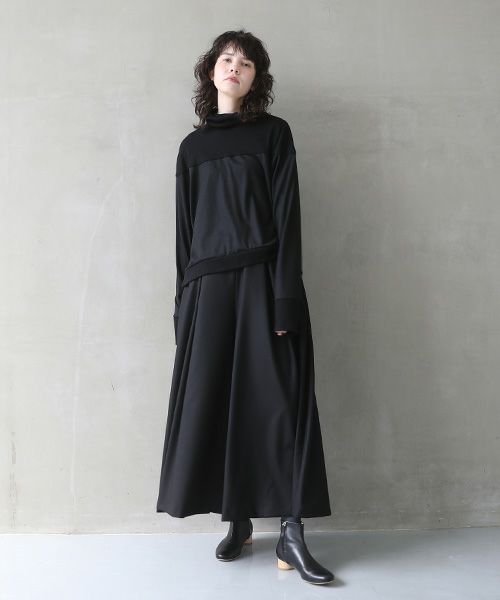 Mochi.モチ.turtleneck knit [black]
