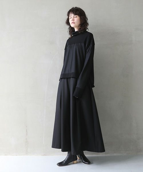 Mochi.モチ.turtleneck knit [black]