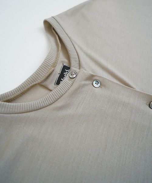 Mochi.モチ.dolman long knit cardigan [grey beige]