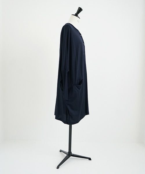 Mochi.モチ.dolman long knit cardigan [navy]