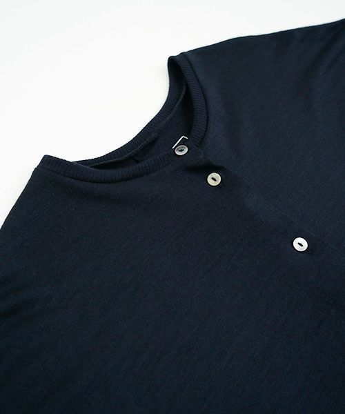 Mochi.モチ.dolman long knit cardigan [navy]