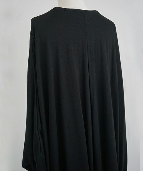 Mochi.モチ.dolman long knit cardigan [black]