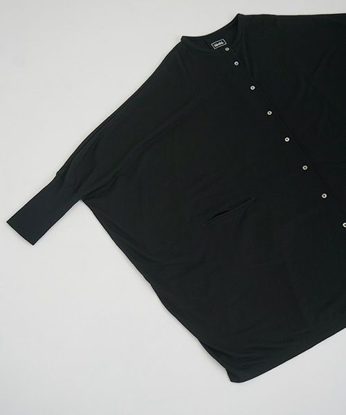 Mochi.モチ.dolman long knit cardigan [black]