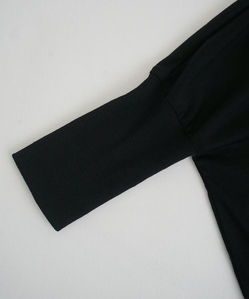 Mochi.モチ.dolman long knit cardigan [black]