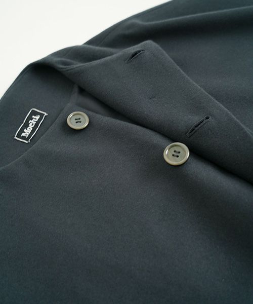 Mochi モチ Mochi公式 Mochi通販 Mochi服 Mochiツイッター Mochiインスタ no collar coat [black]