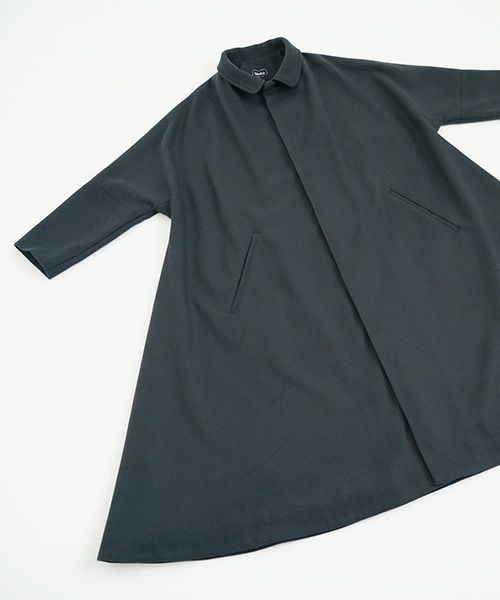 Mochi モチ Mochi公式 Mochi通販 Mochi服 Mochiツイッター Mochiインスタ stand fall collar coat [dark moss grey]