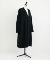 Mochi.モチ.v-neck no collar coat [black]