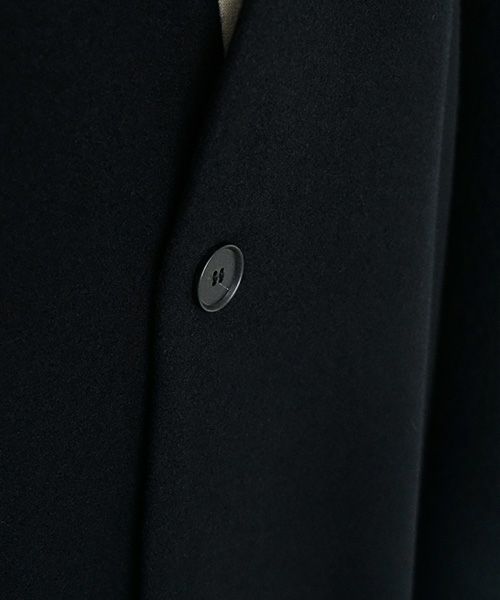 Mochi モチ Mochi公式 Mochi通販 Mochi服 Mochiツイッター Mochiインスタ v-neck no collar coat [black]