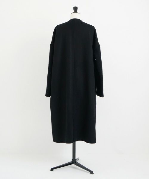 Mochi モチ Mochi公式 Mochi通販 Mochi服 Mochiツイッター Mochiインスタ v-neck no collar coat [black]
