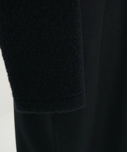 Mochi モチ Mochi公式 Mochi通販 Mochi服 Mochiツイッター Mochiインスタ v-neck no collar coat [black]