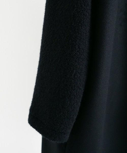 Mochi モチ Mochi公式 Mochi通販 Mochi服 Mochiツイッター Mochiインスタ v-neck no collar coat [black]