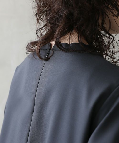Mochi.モチ.trapeze dress  [dark moss grey]