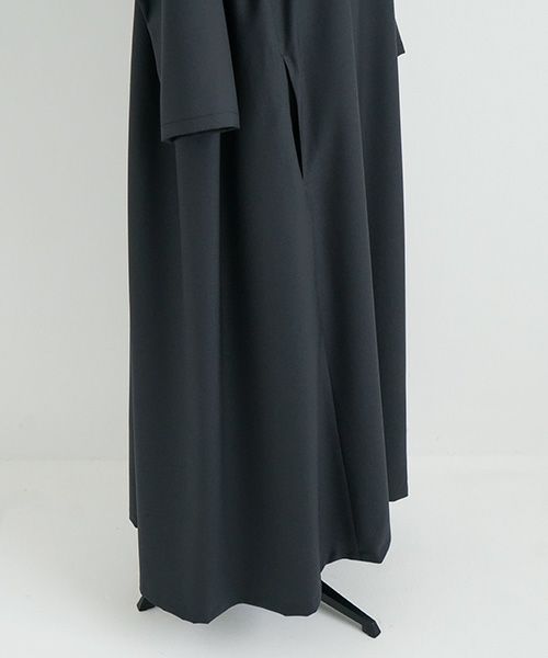 Mochi モチ Mochi公式 Mochi通販 Mochi服 Mochiツイッター Mochiインスタ trapeze dress  [dark moss grey]