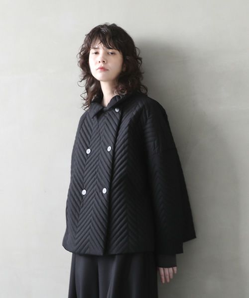 Mochi.モチ.quilted jacket  [black]