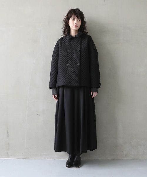 Mochi.モチ.quilted jacket  [black]