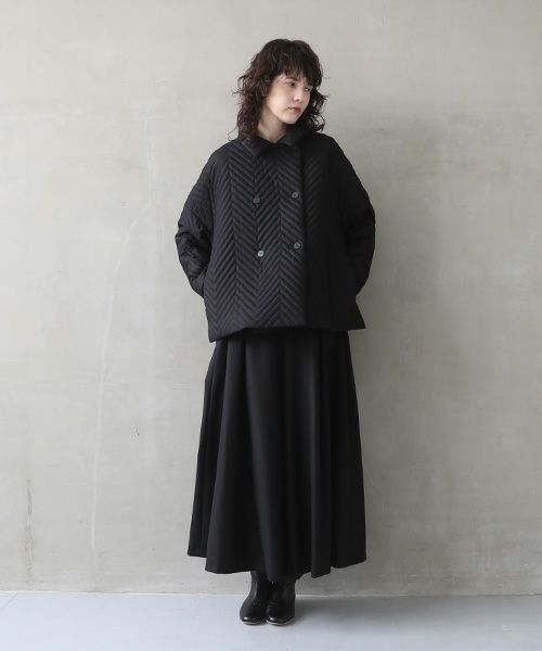 Mochi.モチ.quilted jacket  [black]