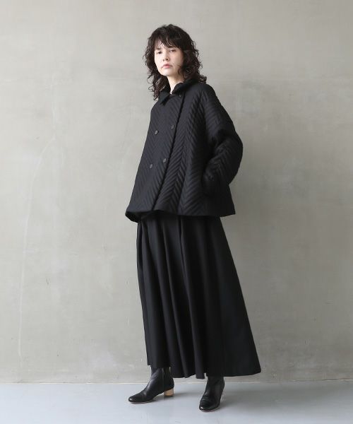 Mochi.モチ.quilted jacket  [black]