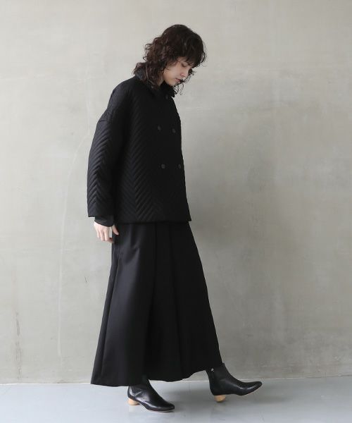 Mochi.モチ.quilted jacket  [black]