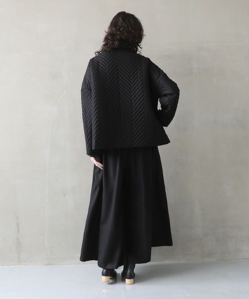 Mochi.モチ.quilted jacket  [black]