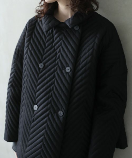 Mochi.モチ.quilted jacket  [black]