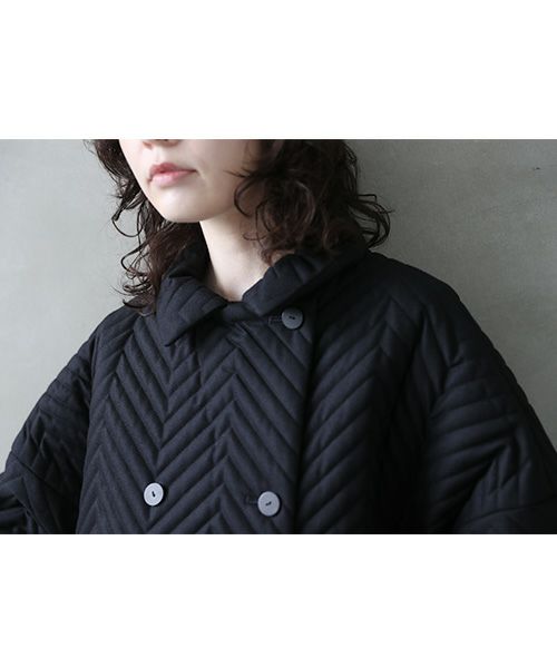 Mochi.モチ.quilted jacket  [black]