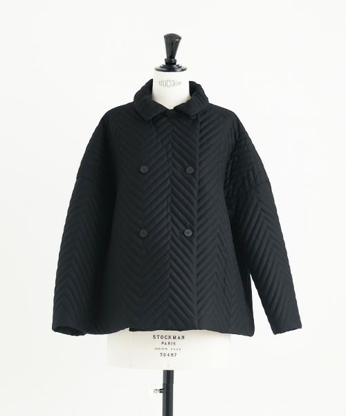 Mochi.モチ.quilted jacket  [black]