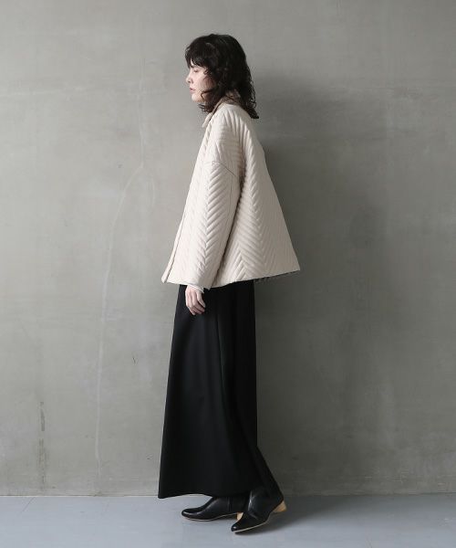 Mochi.モチ.quilted jacket  [off beige]