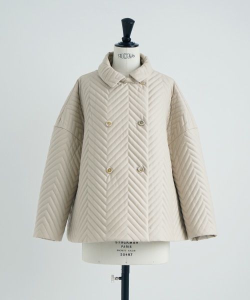 Mochi.モチ.quilted jacket  [off beige]