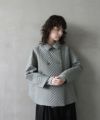 Mochi モチ quilted jacket [green grey] 