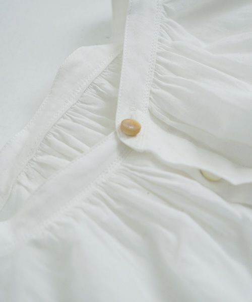 suzuki takayuki スズキタカユキ 通販 ドレス ブラウス スカート パンツ khadi shirt Ⅱ [T001-14-2/off white]