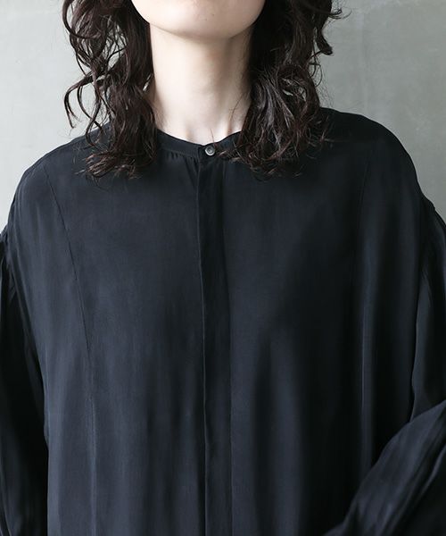 suzuki takayuki.スズキタカユキ.doropped-torso dress [A241-16/black]
