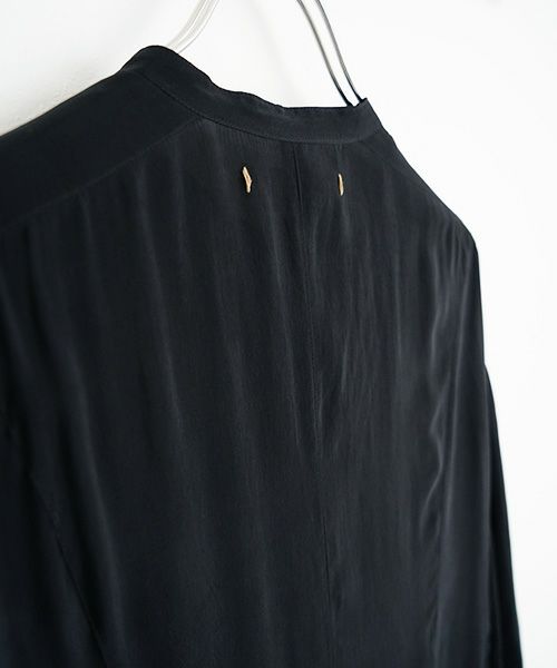 suzuki takayuki.スズキタカユキ.doropped-torso dress [A241-16/black]