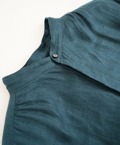 suzuki takayuki スズキタカユキ 通販 ドレス ブラウス スカート パンツ peasant dress Ⅰ [A240-20/brine blue]