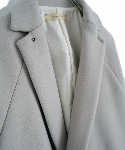 suzuki takayuki.スズキタカユキ.short coat [A241-22/ice grey]