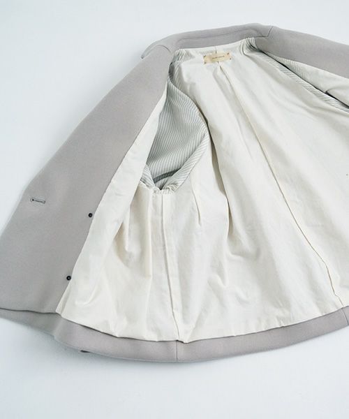 suzuki takayuki スズキタカユキ 通販 ドレス ブラウス スカート パンツ short coat [A241-22/ice grey]