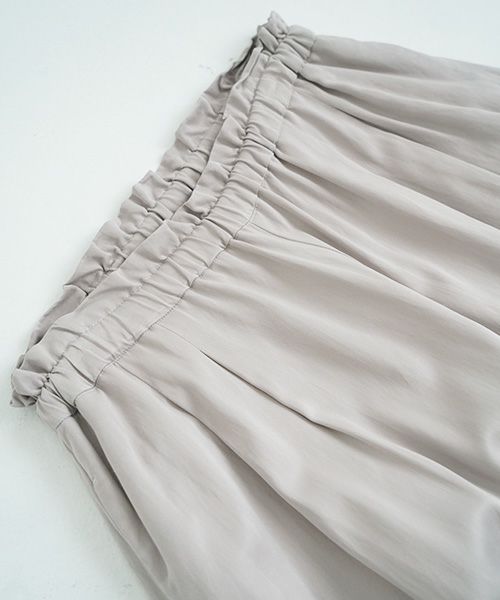 suzuki takayuki スズキタカユキ 通販 ドレス ブラウス スカート パンツ gathered pantsⅠ[T001-17/ice grey]