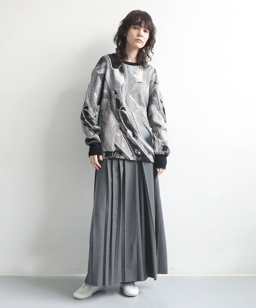 HATRA ハトラ Weld Knit Sweater [silver]