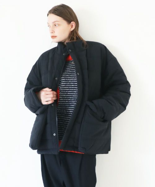 HENRIK VIBSKOV ヘンリックヴィブスコフ SHORT DOWN JACKET [Caviar]