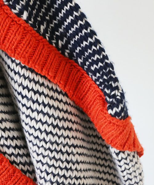 HENRIK VIBSKOV.ヘンリックヴィブスコフ.TOMATO KNIT DRESS [Navy Red Beige]