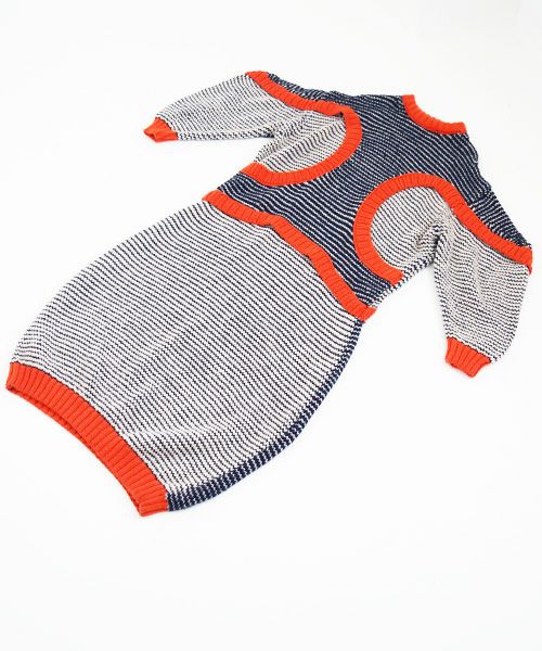 HENRIK VIBSKOV ヘンリックヴィブスコフ KNIT SWEAT DRESS [Navy Red Beige] HENRIK VIBSKOV店舗 HENRIK VIBSKOV取扱 HENRIK VIBSKOV通販