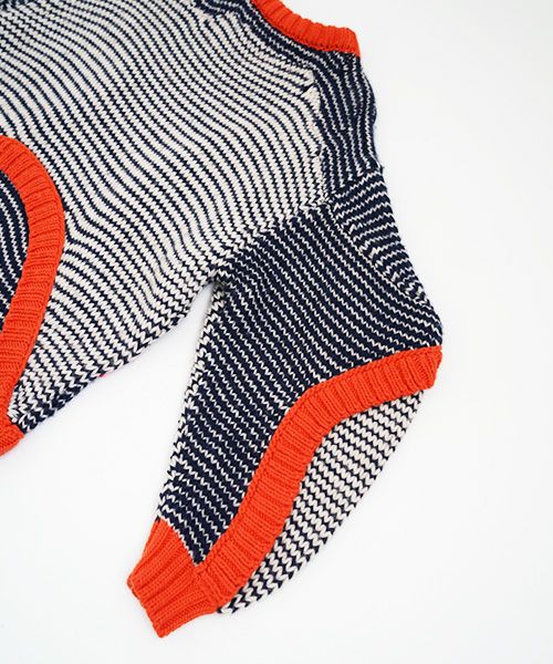 HENRIK VIBSKOV ヘンリックヴィブスコフ KNIT SWEAT DRESS [Navy Red Beige] HENRIK VIBSKOV店舗 HENRIK VIBSKOV取扱 HENRIK VIBSKOV通販