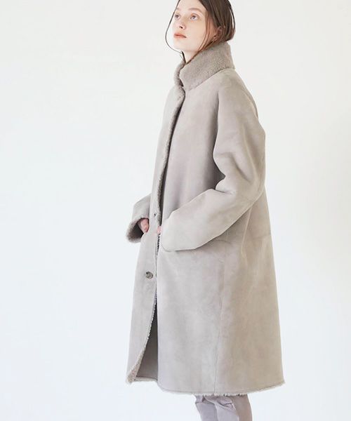 KristenseN DU NORD クリステンセンドゥノルド MOUTON COAT [02 chalk] 