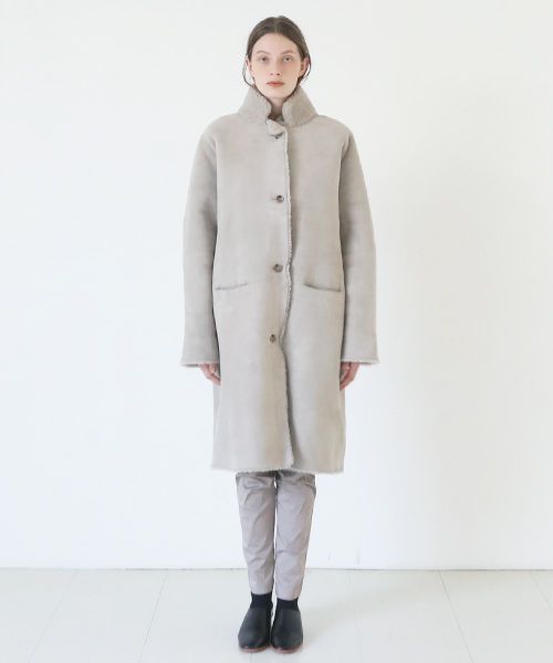 KristenseN DU NORD クリステンセンドゥノルド MOUTON COAT [02 chalk]