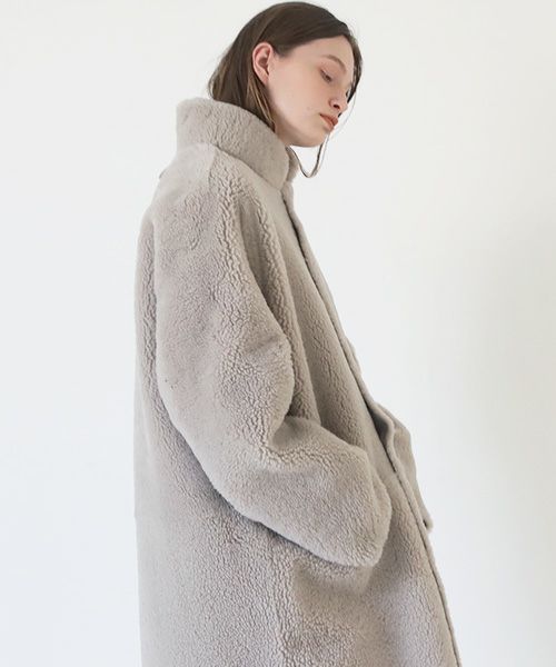 KristenseN DU NORD クリステンセンドゥノルド MOUTON COAT [02 chalk]