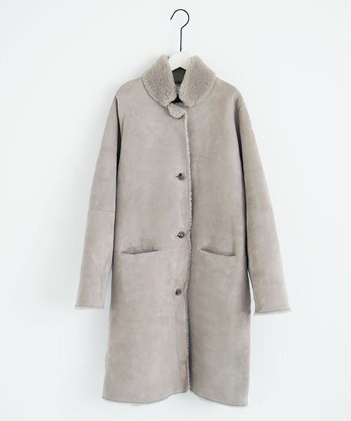 KristenseN DU NORD クリステンセンドゥノルド MOUTON COAT [02 chalk]