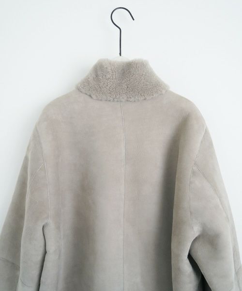 KristenseN DU NORD  ｸﾘｽﾃﾝｾﾝ ﾄﾞｩ ﾉﾙﾄ MOUTON COAT [221-12434/F-301 02 chalk] KristenseN DU NORD店舗 KristenseN DU NORD通販 KristenseN DU NORD公式