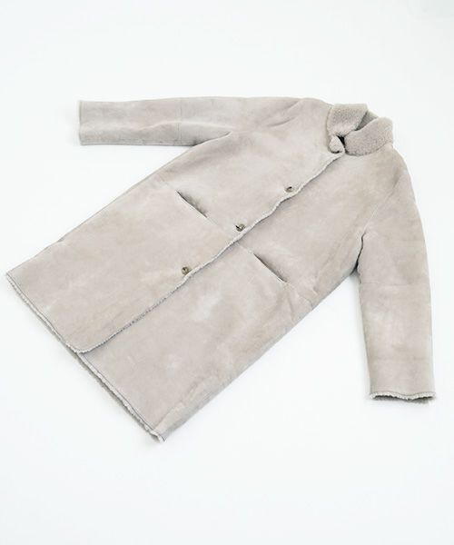 KristenseN DU NORD  ｸﾘｽﾃﾝｾﾝ ﾄﾞｩ ﾉﾙﾄ MOUTON COAT [221-12434/F-301 02 chalk] KristenseN DU NORD店舗 KristenseN DU NORD通販 KristenseN DU NORD公式