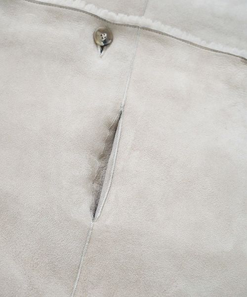 KristenseN DU NORD  ｸﾘｽﾃﾝｾﾝ ﾄﾞｩ ﾉﾙﾄ MOUTON COAT [221-12434/F-301 02 chalk] KristenseN DU NORD店舗 KristenseN DU NORD通販 KristenseN DU NORD公式